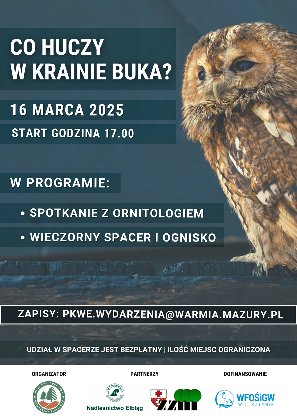 Co huczy w Krainie Buka? Niezwykły spacer z ornitologiem!