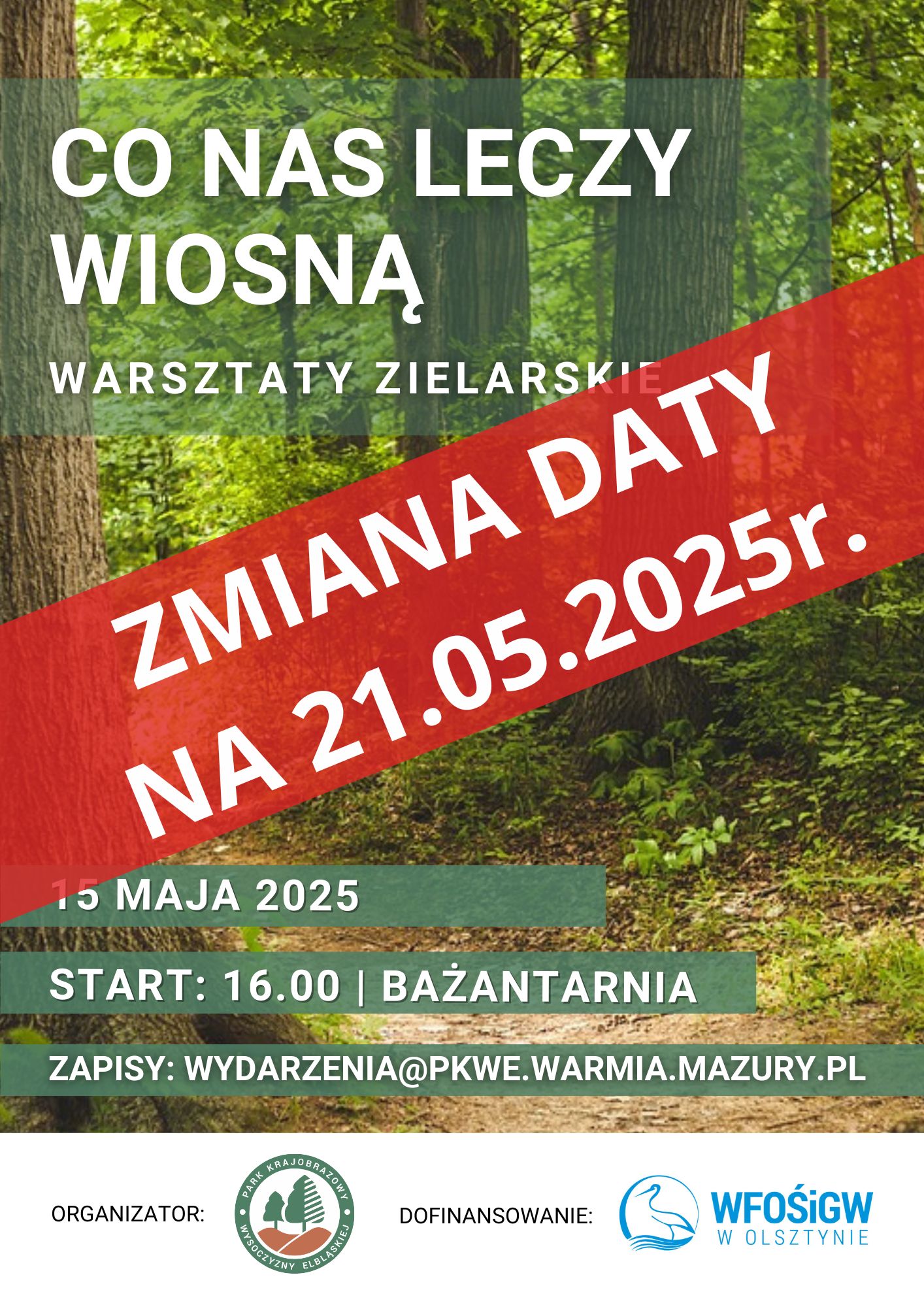 Warsztaty z Michałem Konkelem przełożone na 21 maja
