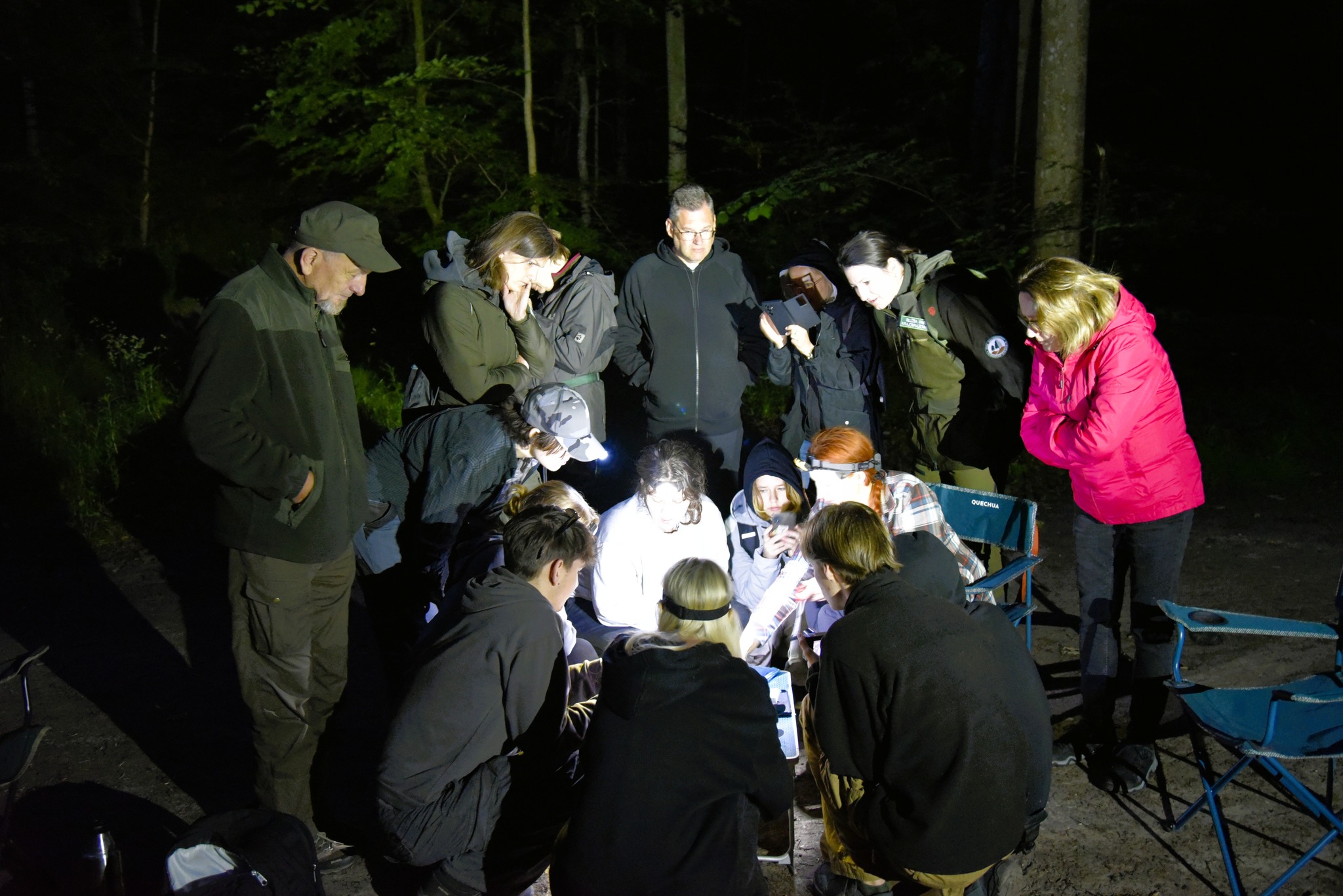 Nocne badanie nietoperzy na terenie PKWE