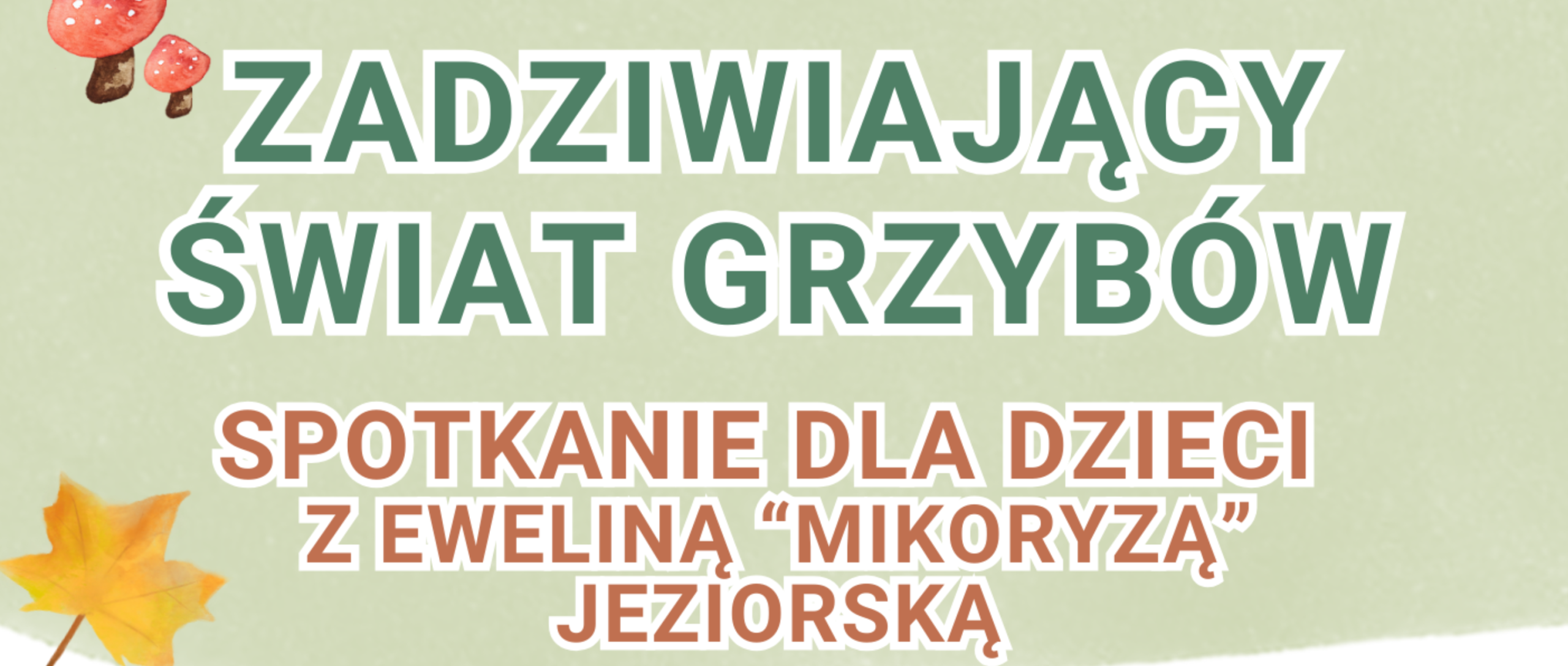 Zadziwiający świat grzybów – spotkanie dla dzieci