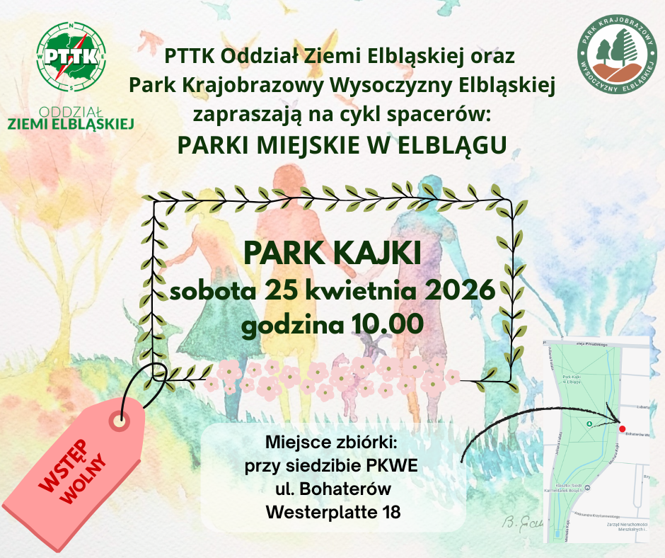 Cykl spacerów: Parki miejskie w Elblągu – Park Kajki