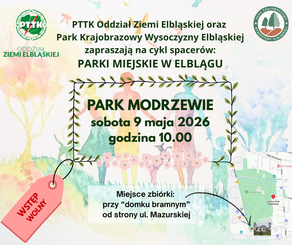 Cykl spacerów: Parki Miejskie w Elblągu – Park Modrzewie