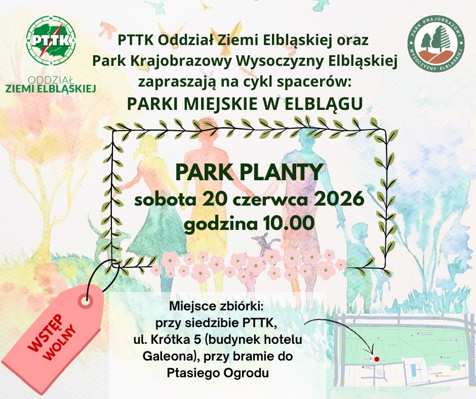 Cykl spacerów: Parki miejskie w Elblągu – Park Planty