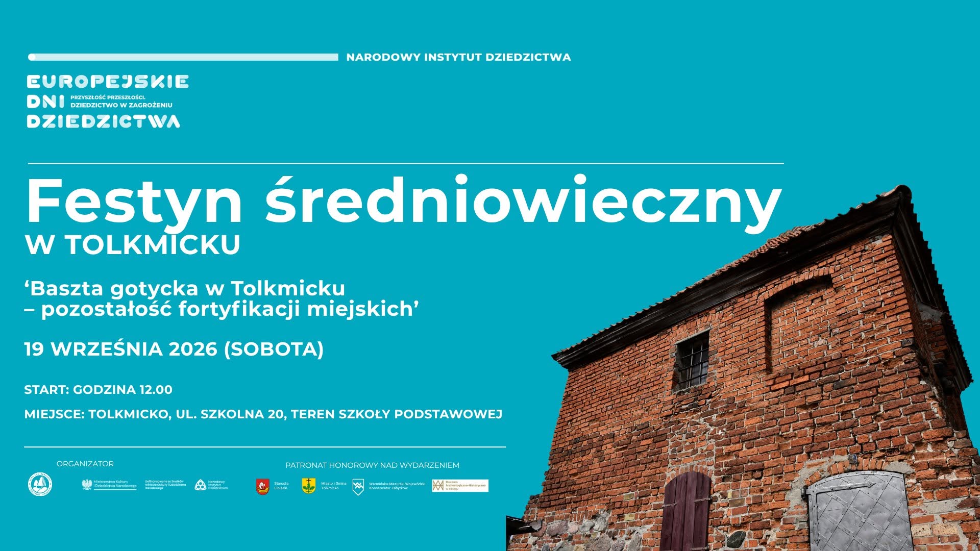 Festyn średniowieczny w Tolkmicku – Europejskie Dni Dziedzictwa